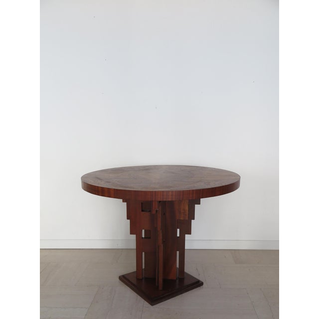 Vintage Gueridon Table with Briar Top and Sculptural Base, Italy, 1930s For Sale - Image 13 of 13