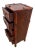 Wood Vintage Nightstand Cabinet Chest Five Drawers Bamboo / Wicker Tiki Petite Size For Sale - Image 7 of 12