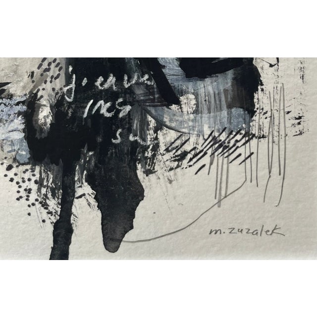 Contemporary Abstract Mixed-Media Drawing “Body Language" For Sale - Image 3 of 3