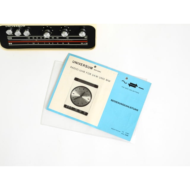 Universum Wall Clock with Radio by Adriano Rampoldi for Quelle Versand, 1970s For Sale - Image 13 of 18