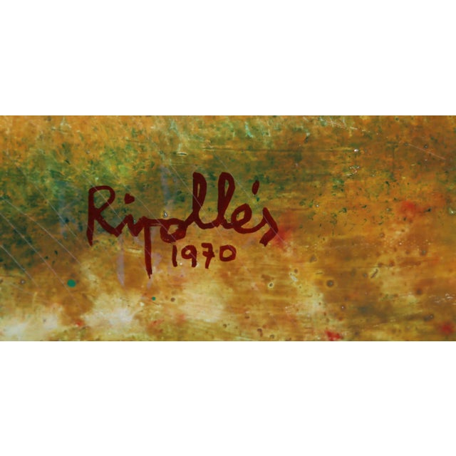 1970s Woman with Flowers, Juan Garcia Ripolles, Painting For Sale - Image 5 of 6