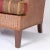 Vintage Woven Reed or Wicker Wingback Armchair and Ottoman For Sale - Image 9 of 11