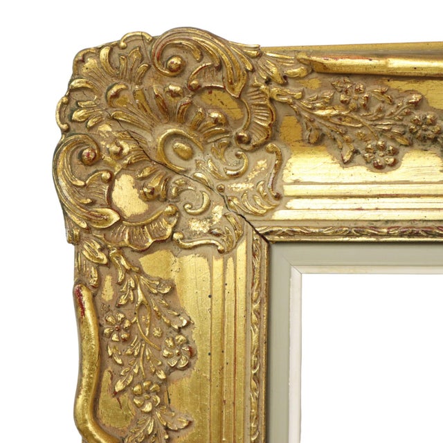 Wood Large Baroque Gilded Frame For Sale - Image 7 of 15