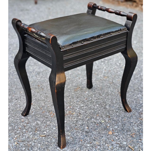 Early 20th Century Carved Wood Accent Storage Bench For Sale In Washington DC - Image 6 of 12