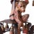 Vintage Pagoda Form Chandelier With Monkey For Sale - Image 4 of 11