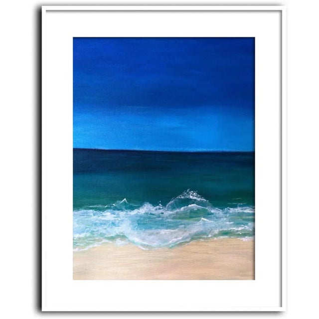 This listing is for a framed 20 x 24 inch acrylic on canvas board, with a certificate of authentication. (Painting without...