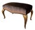 Maison Jansen Style Giltwood Palm Leaf Bench - Silk Velvet