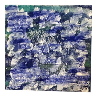 "Turbulent Sea", Abstract on Canvas For Sale