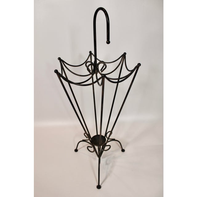 Mid Century French "Umbrella" Umbrella Stand For Sale In Tulsa - Image 6 of 9