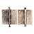 Pair of Vintage 4.5 X 4.5 In. Steel Door Hinges For Sale