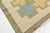Vintage Swedish Flat Woven Rug by Kerstin Persson Size: 5'7" × 7'4" (170 × 223 cm) Color: Aqua-blue, Beige, Green, Yellow....