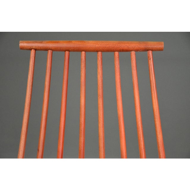 Wood 1960s Danish Modern Rocking Chair by Jorgen Baekmark for FDB Mobler For Sale - Image 7 of 11