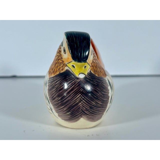 Early 20th Century Kutani Satsuma Mandarin Duck Figurine by Ito Tozan, Rare For Sale - Image 6 of 10