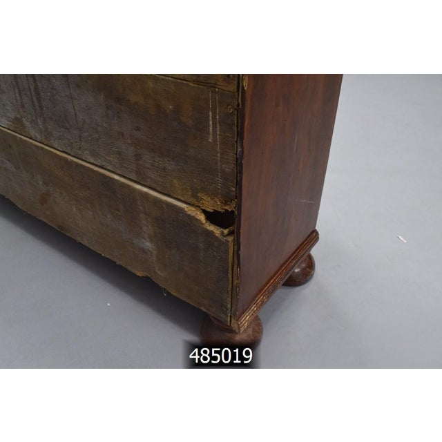 Vintage Bow Front Demilune Credenza, Key Included For Sale - Image 10 of 16