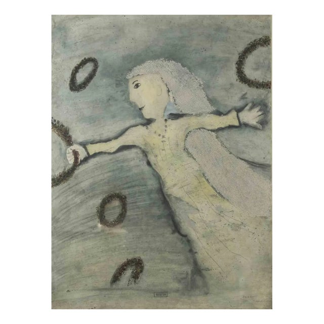 Gabrijel Stupika, The Bride, Original Etching, 1980s For Sale