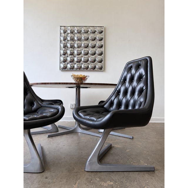 Black 1960's Chromcraft "Sculpta" Star Trek Dining Set For Sale - Image 8 of 12