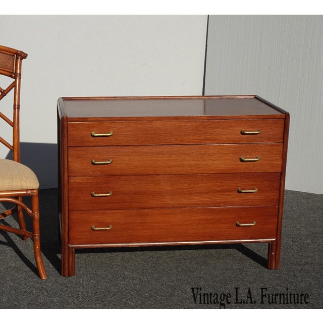 Vintage Mid Century Modern Mcguire Bachelors Check Dresser Chairish Check out our mid century dresser selection for the very best in unique or custom, handmade pieces from our dressers & armoires shops. chairish