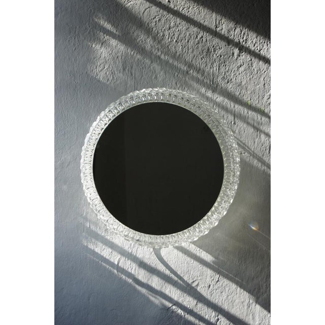 Large Vintage Mirror Lamp from Glashütte Limburg For Sale - Image 8 of 9