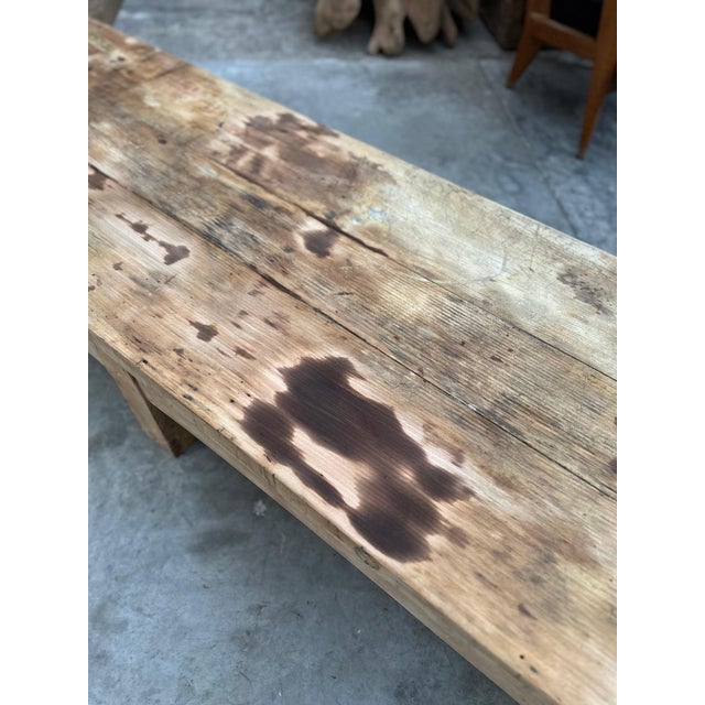 Large Beech Coffee Table, 1950s For Sale - Image 12 of 14