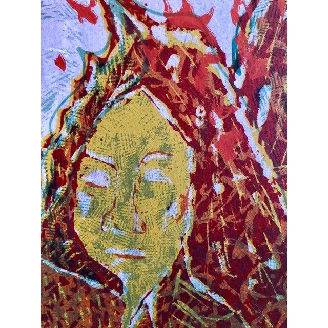 This came out of a Chicago collection. It appears to be signed Betsey Nelson. It depicts Ulysses from Dante's Inferno from...