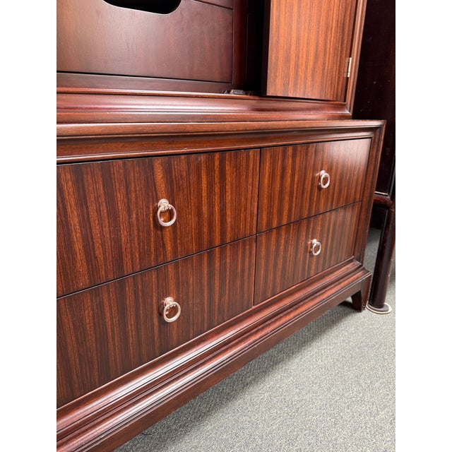 Wood Ethan Allen Lewis Armoire For Sale - Image 7 of 12