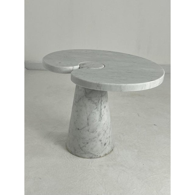 White Carrara Marble Coffee Table by Angelo Mangiarotti for Skipper, 1971 For Sale - Image 8 of 12