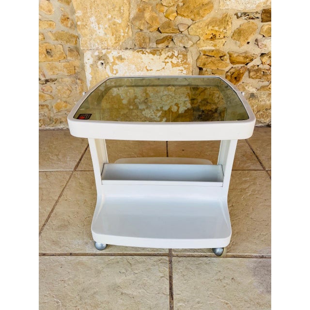 Vintage Side Table on Wheels with Storage by Flair, 1970s For Sale - Image 16 of 18