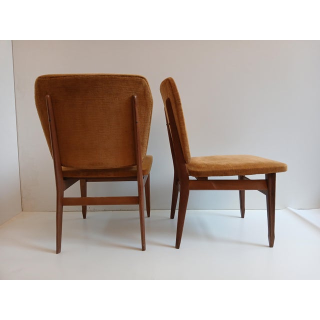 Mid-Century Modern Low Mid-Century Italian Chairs, 1950s, Set of 2 For Sale - Image 3 of 9