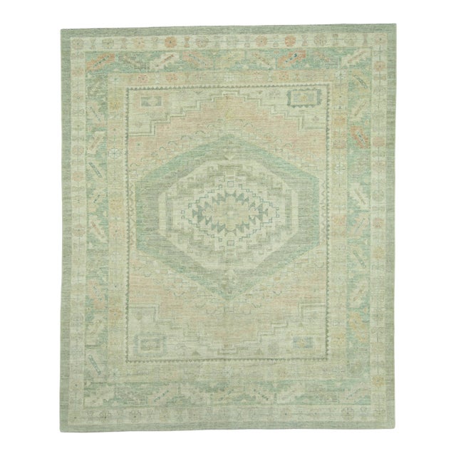 Turkish Oushak Rug 10'2" x 15'1" #19336 For Sale