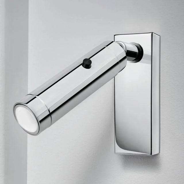 Mid-Century Modern Polished Chrome Led Reading Light Chrome For Sale - Image 3 of 3