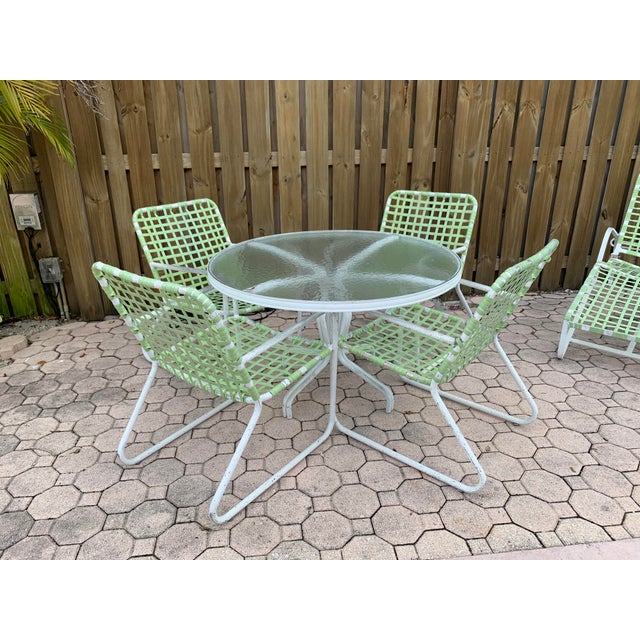 Brown Jordan Tamiami Sage Green Patio Furniture Set 8 Pieces Chairish
