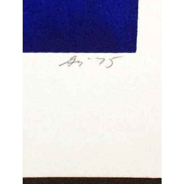 1975 Abstract Landscape Monotype Print by Kristin Gipson For Sale - Image 4 of 5