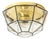 Vintage Glass Ceiling Lamp in Octagon Shape from Limburg, 1970s For Sale