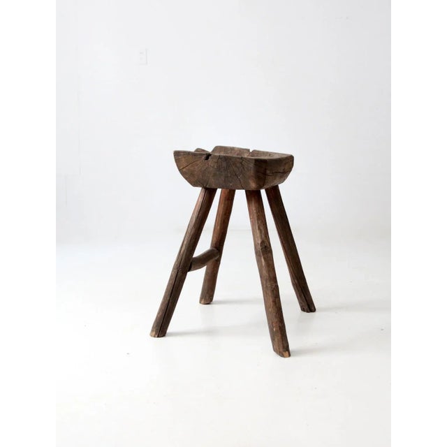 Antique Saddle Stool For Sale - Image 10 of 12