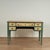 Charming vintage Italian desk crafted in wood in classic form with five drawers and elegant tapered legs, hand decorated...
