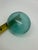 Blue Early 20th Century Coastal Blue Sea Glass Float—3” For Sale - Image 8 of 10