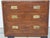 Brown 1970s Henredon Small Three Drawer Campaign Style Dresser For Sale - Image 8 of 16