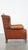 Warm Color Leather Wing Chair For Sale - Image 3 of 12