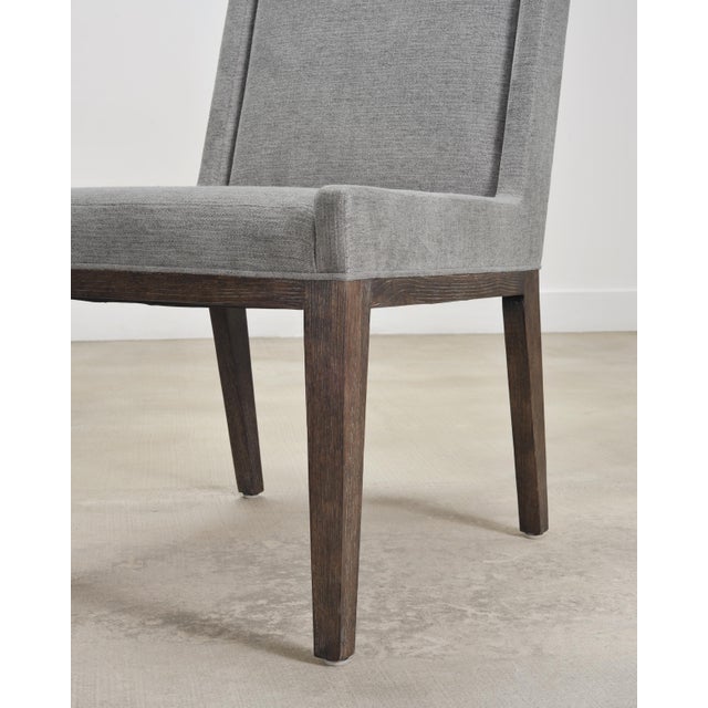 Gray Set of Eight Bernhardt "Linea" Cerused Ash Dining Chairs For Sale - Image 8 of 18