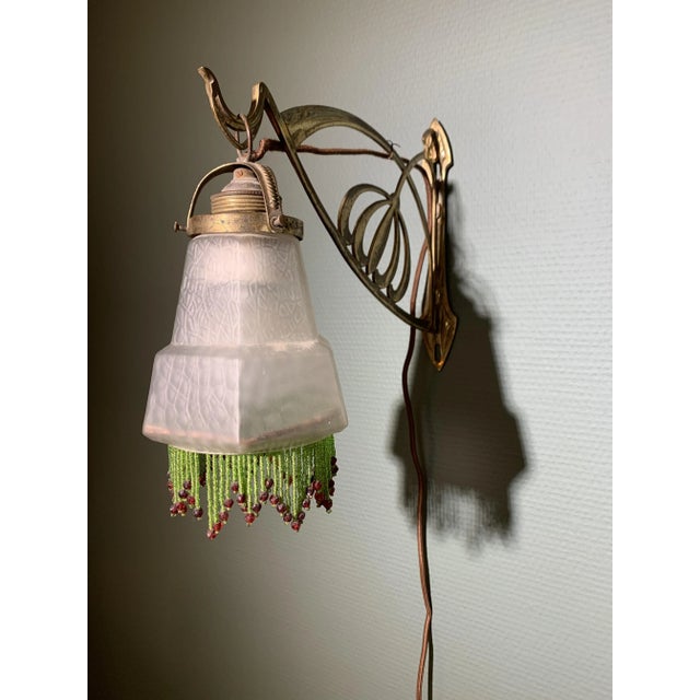 Gold Art Nouveau Wall Light from DJSP For Sale - Image 8 of 10