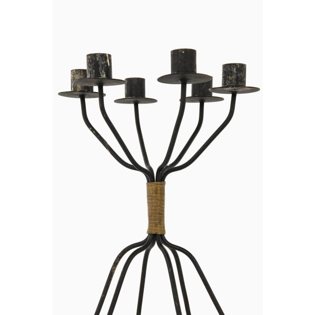 Rare Candlestick Designed by Svend Aage Holm Sørensen. Produced by Holm Sørensen Co. in Denmark. Wear consistent with age...