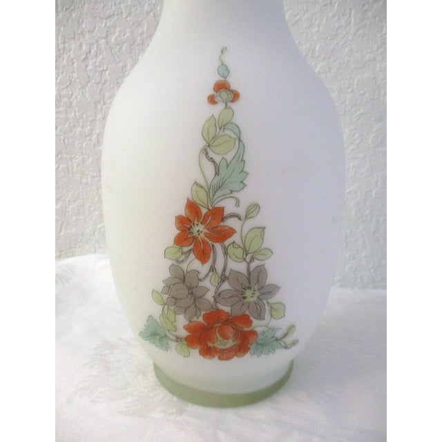 Norleans Asian Mid-Century Satin Glass Vase For Sale - Image 4 of 6