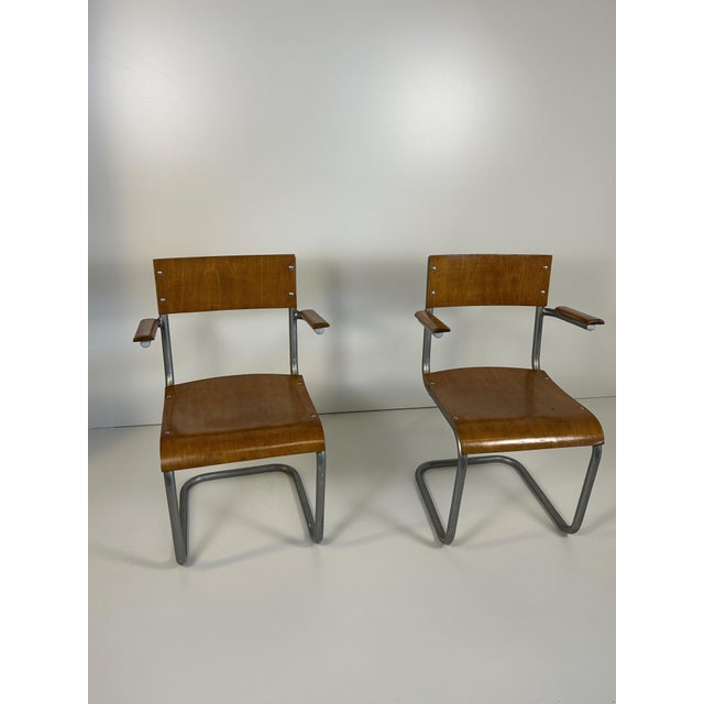 Rationalist Armchairs, 1930s, Set of 2, in Good conditions. Designed 1920 to 1949