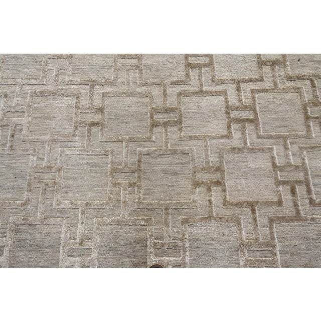 Modern Geo Henley Silk and Wool Rug by Doris Leslie Blau For Sale - Image 4 of 9