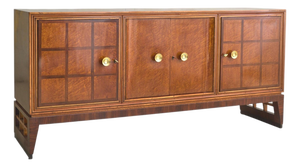 French Rosewood Sideboard with Brass Hardware, 1940s