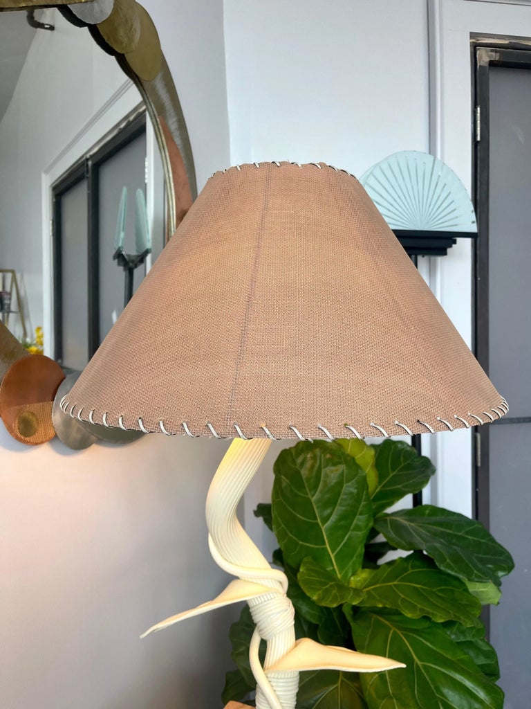 Vintage 1970s Olympia Leaf & Vine Table Lamp | Chairish