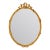 Louis XVI Style Giltwood Oval Beveled Mirror For Sale