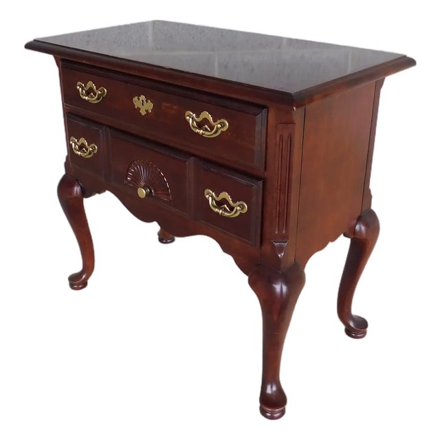 Late 20th Century Thomasville Cherry Collection Low Boy Nightstand For Sale