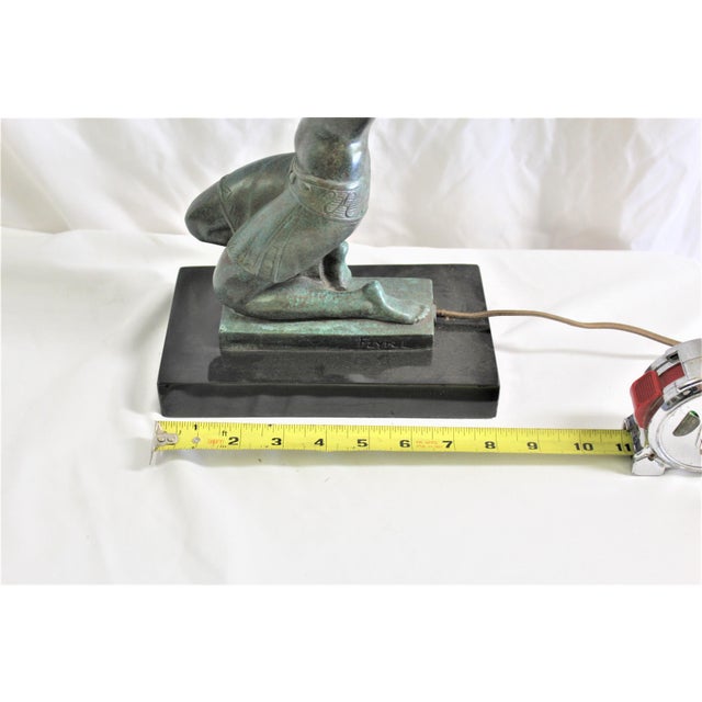 1990s Art Deco Nude Lady Lamp For Sale - Image 12 of 17