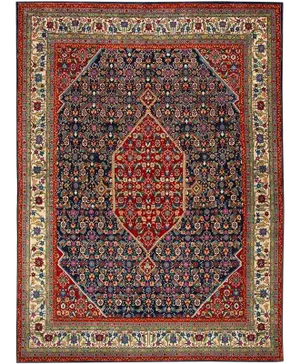 1960s Old Handwoven Persian Tabriz Area Rug